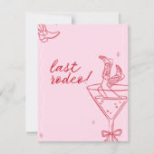 最後のロデオ独身最後のパーティー招待状 シーズンカード (正面)