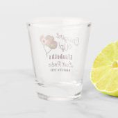 最後のロデオ ラスティック ピンクカウガール アップ ブライズゲットパーティー ショットグラス (裏面)