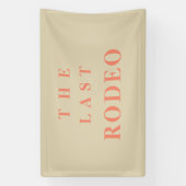 「最後のロードー」女性のカーボーイバチェロレッテ 横断幕 (縦)