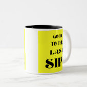 最後の一口! ツートーンマグカップ (正面右)