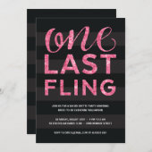 最後の一戦|グリッタールックバチェロレッテ 招待状 (正面/裏面)