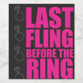 最後の一発 ワインラベル (シングルラベル)