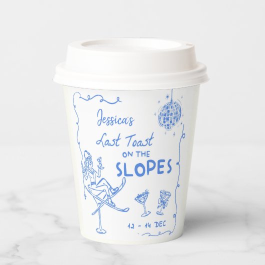 最後の丘の上の乾杯 バチェロレッテウィークエンド 紙コップ (正面)