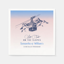最後の乾杯 オン・ザ・スロープ スキー ブライズメイド 感謝 スタンダードカクテルナプキン