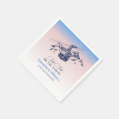 最後の乾杯 オン・ザ・スロープ スキー ブライズメイド 感謝 スタンダードカクテルナプキン (角)