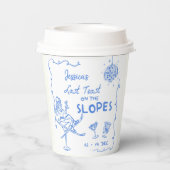 最後の乾杯 スキースロープでの独身最後の週末 紙コップ (裏面)