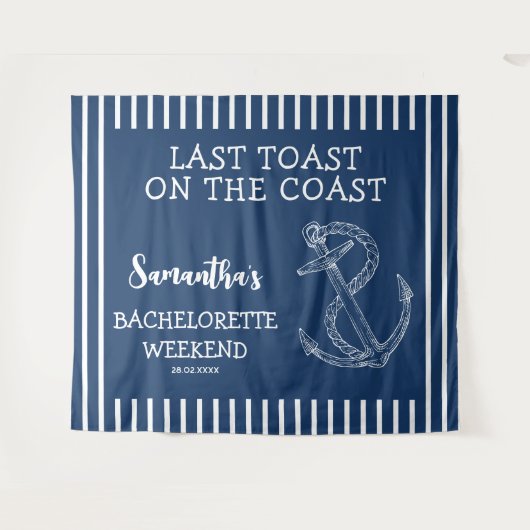 最後の乾杯 海辺の花嫁お別れパーティー タペストリー (正面(横))