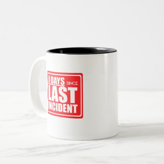 最後の事件以来のゼロ日 ツートーンマグカップ (正面左)