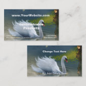 最後の作品のプロフィールカード 名刺 (正面/裏面)