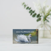 最後の作品のプロフィールカード 名刺 (スタンド正面)