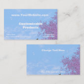 最後の作品のプロフィールカード 名刺 (正面/裏面)