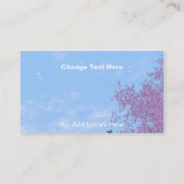 最後の作品のプロフィールカード 名刺 (裏面)