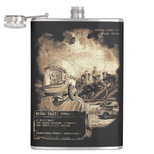 最後の信号 – テクノ – ディストピアのストリートウェア フラスク (オープン)