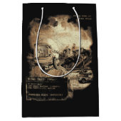 最後の信号 – テクノ – ディストピアのストリートウェア ミディアムペーパーバッグ (正面)