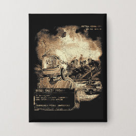 最後の信号 – テクノ – ディストピアのストリートウェア 缶バッジ