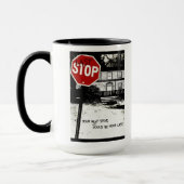 "最後の停止"マグ マグカップ (左)