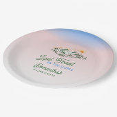 最後の傾斜での乾杯 スキー ウィンター BACH 週末 ペーパープレート (アングル)