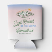 最後の傾斜での乾杯 スキー ウィンター BACH 週末 缶クーラー (裏面)