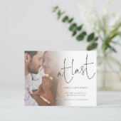 最後の写真でのスクリプト婚約の発表 ポストカード (スタンド正面)