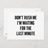 最後の分を待っている ポストカード (正面/裏面)