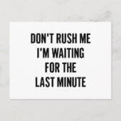 最後の分を待っている ポストカード (正面)