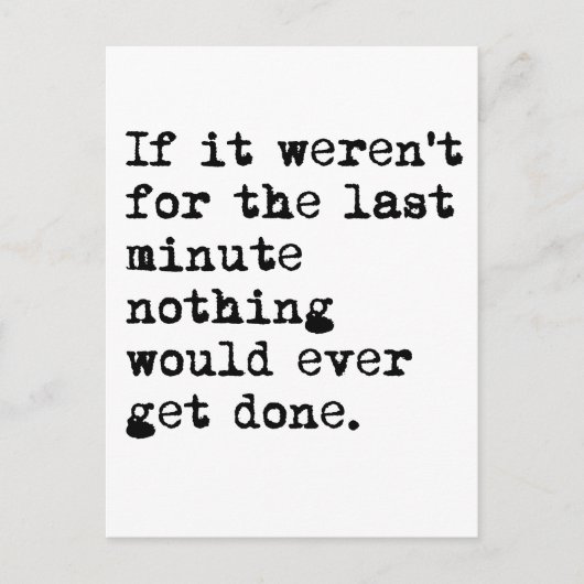 最後の分 ポストカード (正面)