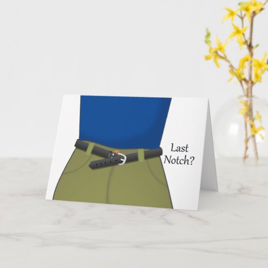 最後の切り欠き?減量おめでとう カード (黄色い花)