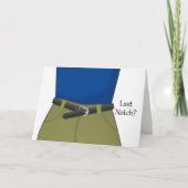 最後の切り欠き?減量おめでとう カード (正面)