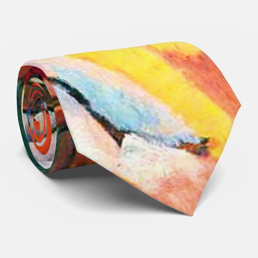 最後の判断のタイのWassily Kandinskyの天使 ネクタイ (ロール)
