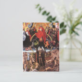 最後の判決。ハンス・メムリング； c.1467-1471 ポストカード (スタンド正面)