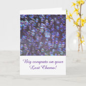 最後の化学お祝いバブル カード (黄色い花)