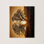 最後の夕日のバースト – 8x10 - 110個。 ジグソーパズル (縦)