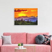 最後の夕日 キャンバスプリント (インサイチュ (リビング))