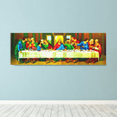 最後の夕食の引き伸ばしキャンバス印刷 キャンバスプリント (インサイチュ (ウッドフロア))