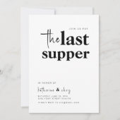 最後の夕食リハーサルディナー招待状 招待状 (正面)