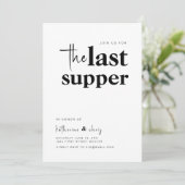 最後の夕食リハーサルディナー招待状 招待状 (スタンド正面)