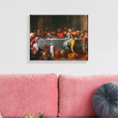 最後の夕食 – アゴスティーノカラッチ – c1595 キャンバスプリント (インサイチュ (リビング))