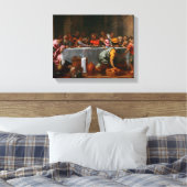 最後の夕食 – アゴスティーノカラッチ – c1595 キャンバスプリント (インサイチュ (寝室))
