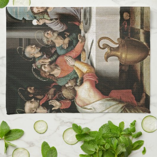 最後の夕食 キッチンタオル (折り畳み)