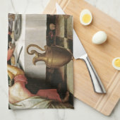 最後の夕食 キッチンタオル (四つ折り)