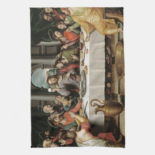 最後の夕食 キッチンタオル (縦)