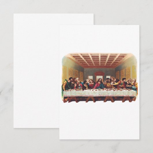 最後の夕食 サンキューカード (正面/裏面)