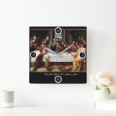 最後の夕食 スクエア壁時計 (ホーム)