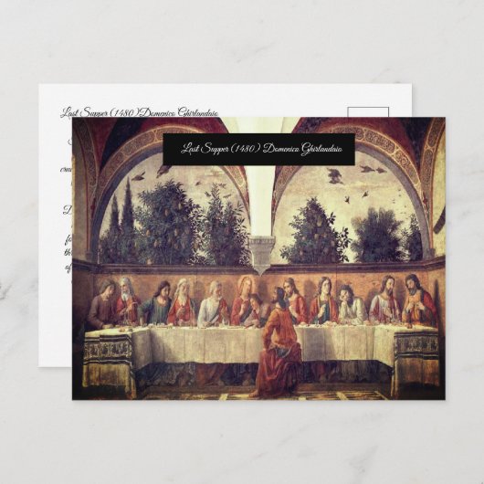 最後の夕食 ポストカード (正面/裏面)