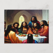 最後の夕飯はがき ポストカード (正面)