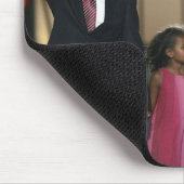 最後の夜のバラクオバマ家族の波の マウスパッド (コーナー)