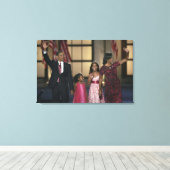 最後の夜のバラク・オバマ家の波 キャンバスプリント (インサイチュ (ウッドフロア))