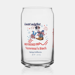 最後の夜の独立の4日7月バチェロレット ガラス缶