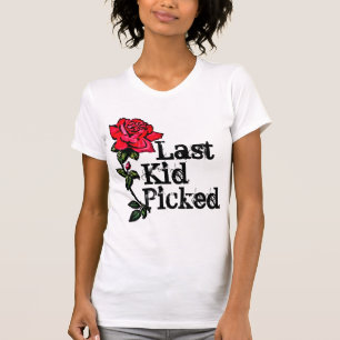 最後の子供によって選ばれる女性ばら色のワイシャツ Tシャツ