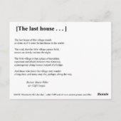 最後の家 ポストカード (裏面)